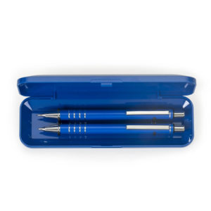 Foto Conjunto Caneta e Lapiseira Semi-Metal MTB 12608 Imagem Azul (1)