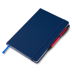 Foto Caderno com Elástico e Suporte para Caneta MTB CAD 004 Imagem azul