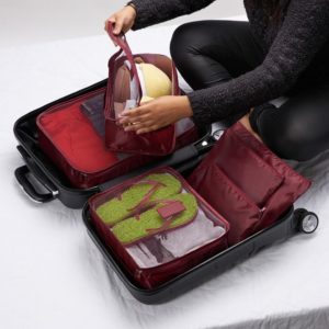 Foto Kit Necessaire 6 Peças MTB 18538 Imagem Vinho (14)