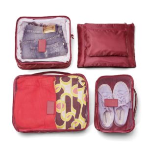 Foto Kit Necessaire 6 Peças MTB 18538 Imagem Vinho (4)