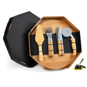 Foto Kit Pizza em Bambu 11 Peças MTB PD-10353 Imagem