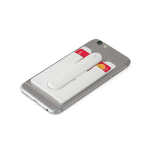 Foto Porta Cartão Celular em Silicone MTB 93321 Imagem Branco