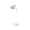 Luminária Recarregável JR 6015 | Contém três estágios de iluminação com regulagem de intensidade touch: luz fria (branca), luz quente (amarela) e luz mista (branca e amarela). Base com botão para ligar e desligar.