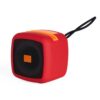 Caixa de Som Multimídia TWS com Luzes Led JR 6030 | A tecnologia TWS sincroniza duas caixas de som em uma só, aumentando a potência sonora. Acompanha cordão de nylon e cabo USB-V8.