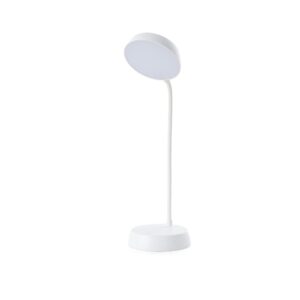 Luminária Articulável Recarregável 10 Leds JR 6013 | Base com botão para ligar e desligar.