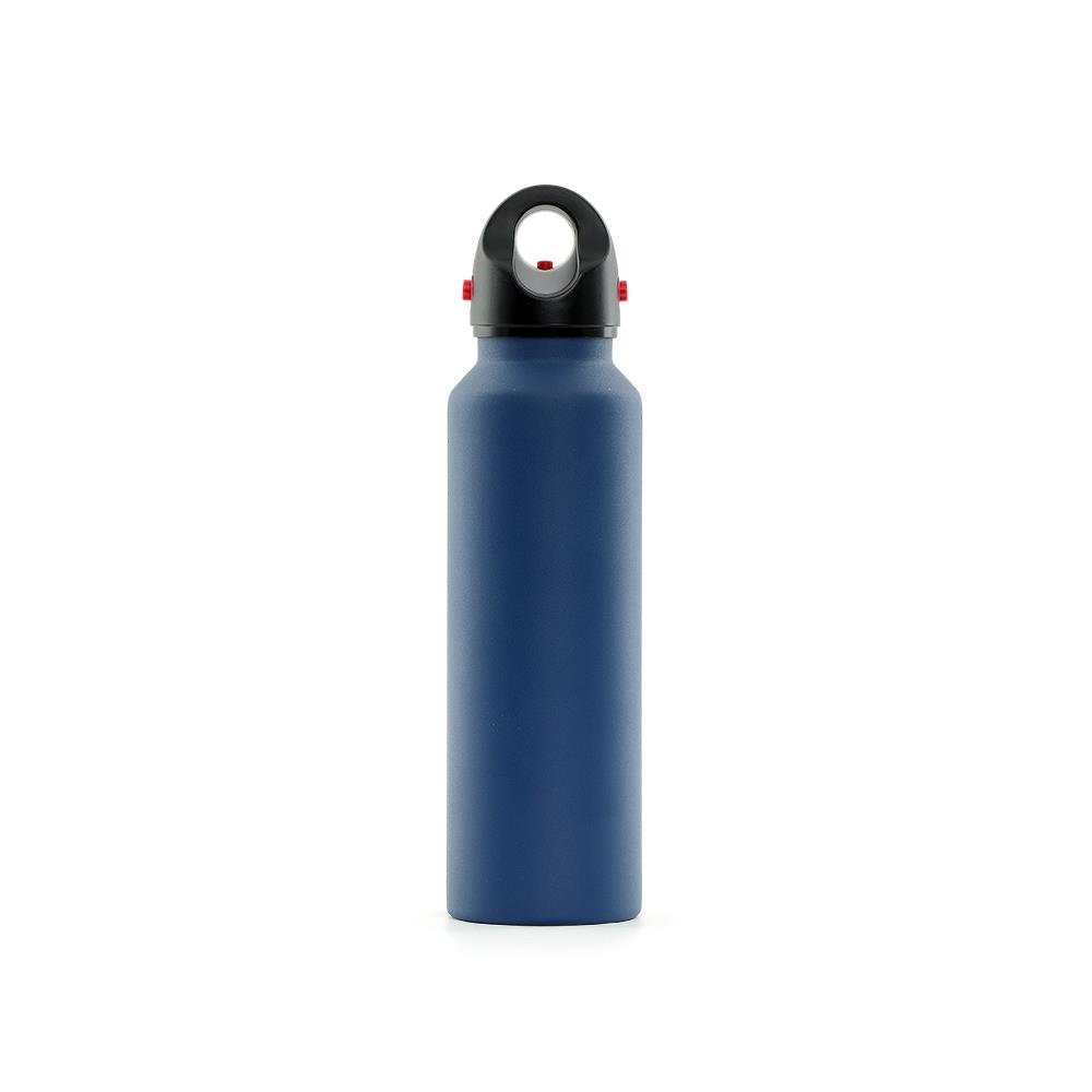 Garrafa Parede Dupla em Inox 620ml JR 6095 | Tampa possui trava de segurança com válvula de exaustão para liberação de pressão.