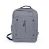 Mochila de Nylon para Notebook 21 Litros JR 1353 | Com divisórias internas para acessórios, a mochila possui bolso lateral, suporte externo USB e alça para engate em malas de viagem.