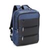Mochila de Nylon 26 litros com 4 Compartimentos JR 1351 | Com divisórias internas para acessórios, a mochila possui bolso lateral, suporte externo USB e alça para engate em malas de viagem.