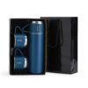 Kit Garrafa Térmica em Inox 450ml JR 18639KIT | Acompanha sacola de papel com berço de papelão para acomodação das peças.