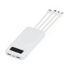 Power Bank 10.000mAh com Cabo USB JR 6052 | Portas de entrada: V8, Tipo-C e duas portas USB.