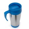 Caneca Inox com Tampa 400ml JR 3889B | Tampa com vedação e bocal com trava de segurança.