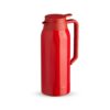 Garrafa Térmica Inox com Parede Dupla JR 1593 | a garrafa possui um design com ondulações em relevo e acabamento brilhante.
