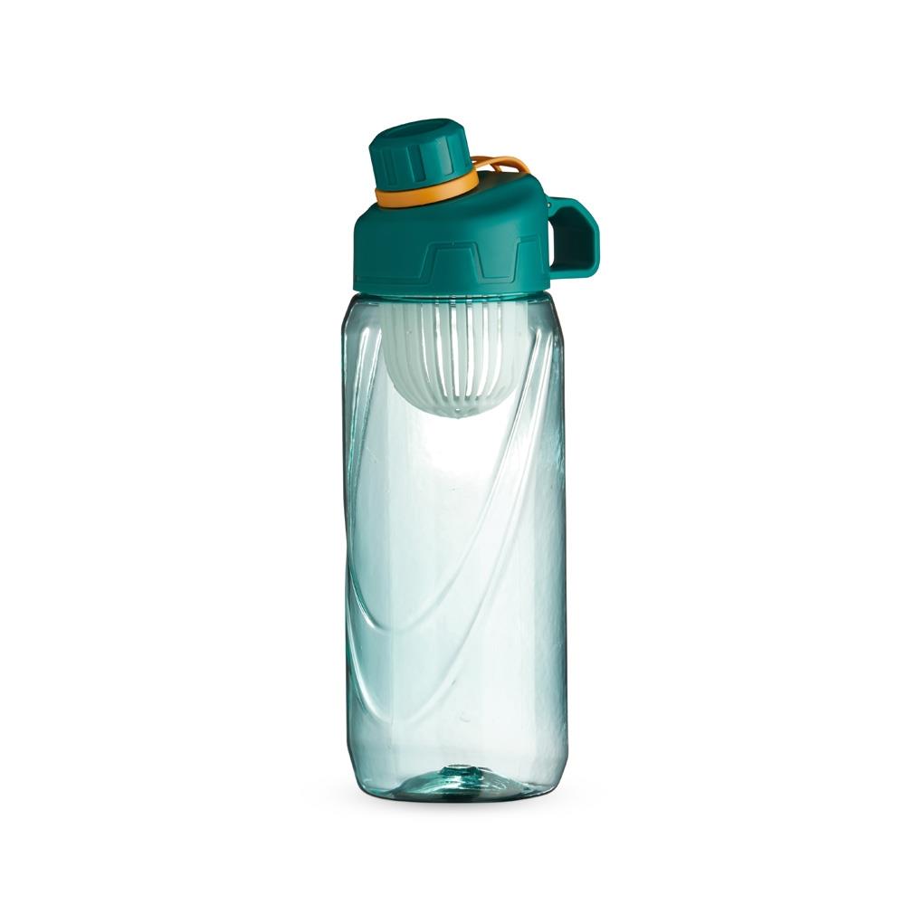 Squeeze com Infusor 800ml JR 6058 | com alça para transporte e tampa de proteção para o bocal.