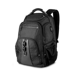 Mochila Premium para Notebook JR MC 570 | Bolso frontal, dois bolsos laterais.